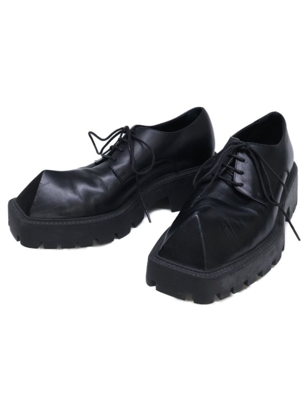 Balenciaga Rhino Square Hapi Ramid Toe Derby Shoes